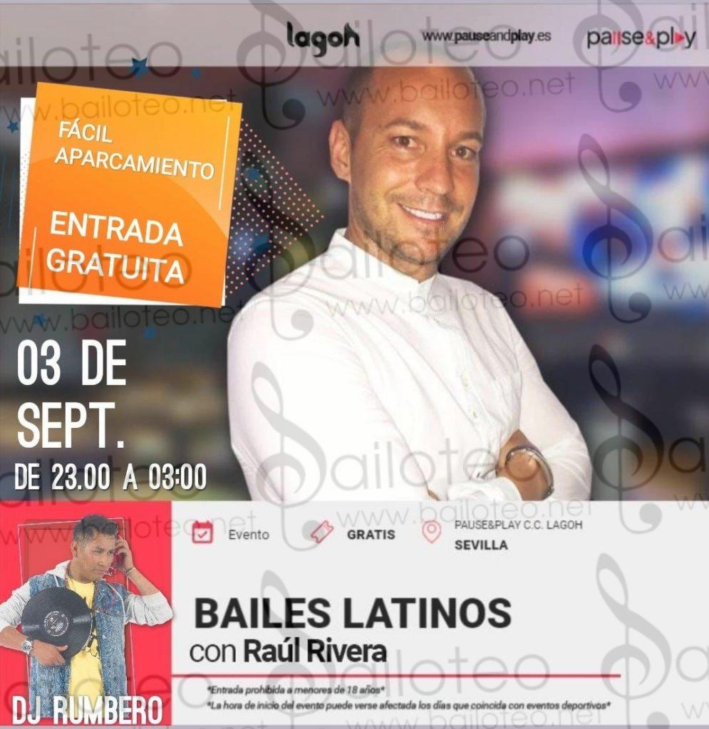Bailoteo Bailes Latinos en PauseYPlay Lagoh el Sábado 3 de Septiembre 2022