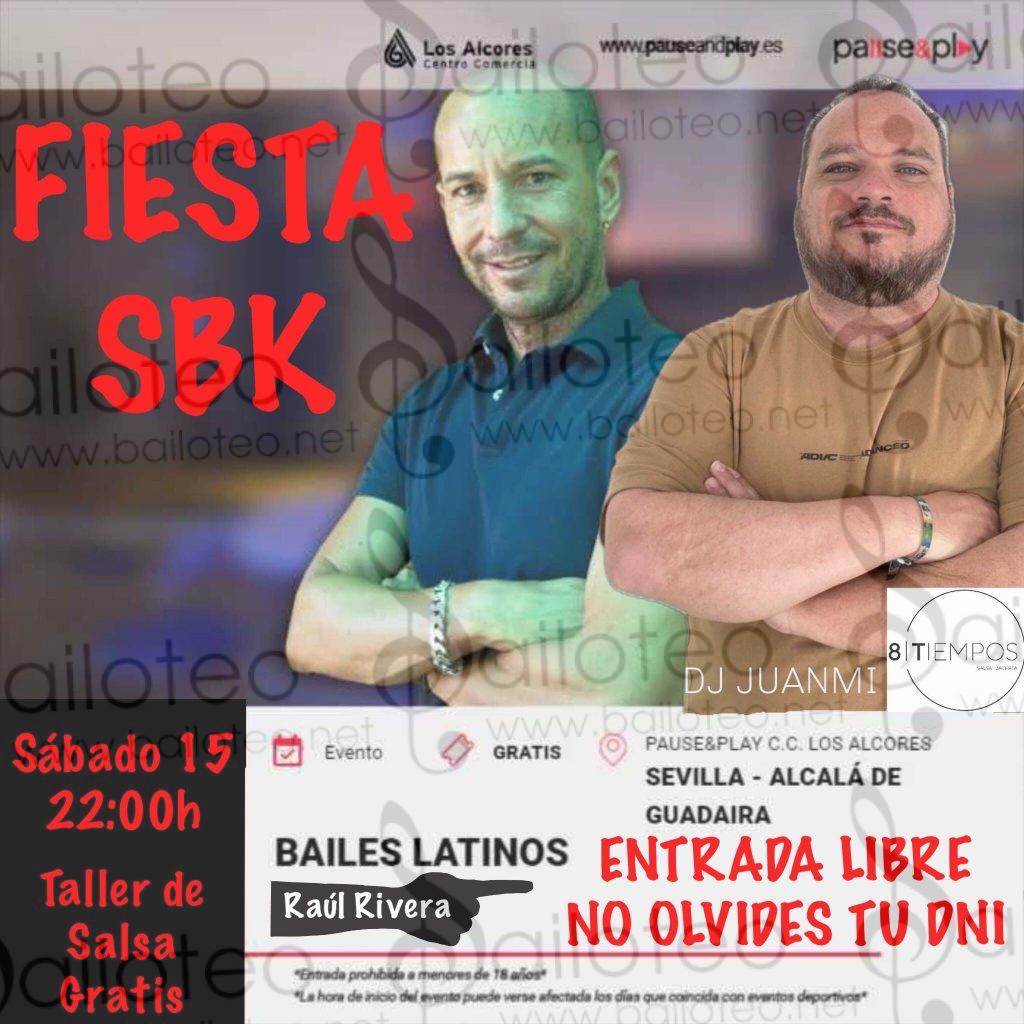 Bailoteo Fiesta SBK Sábado 15 Julio en Pause&Play en Alcala de guadaira