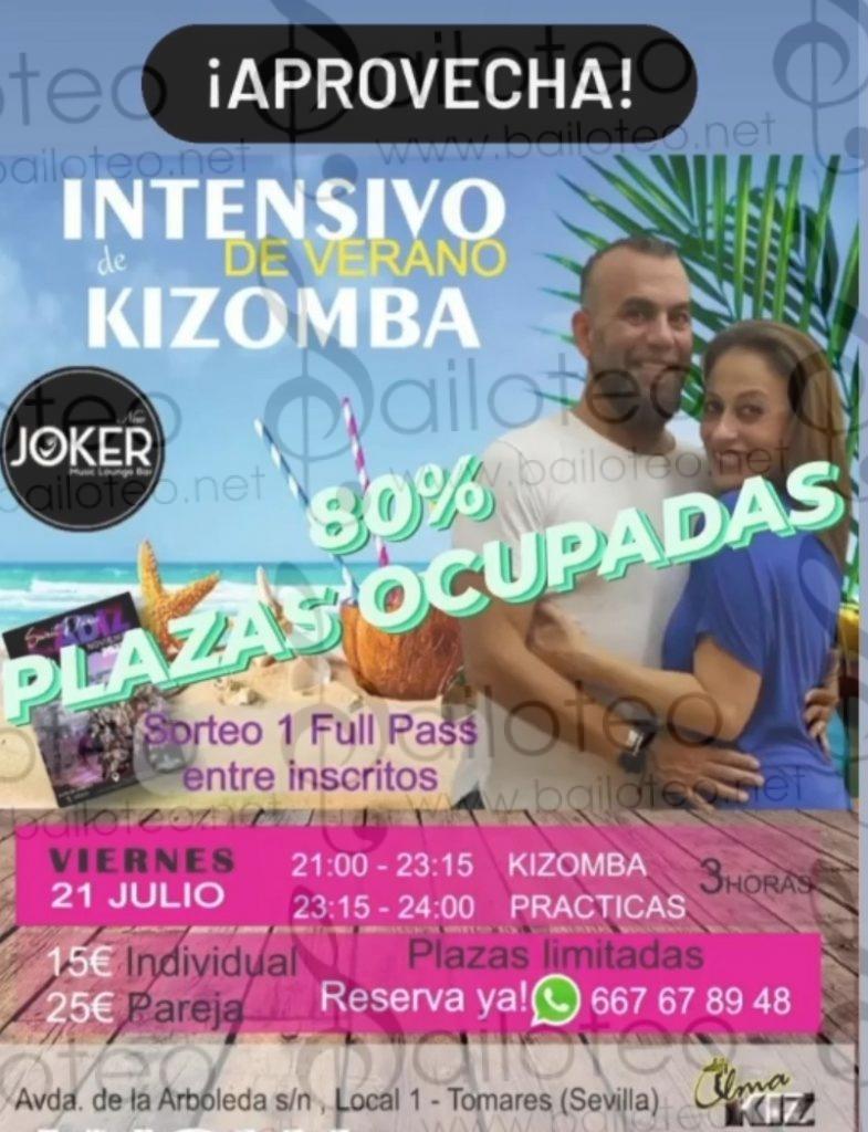 Bailoteo Curso intensivo Kizomba 21 Julio en New Joker en Tomares