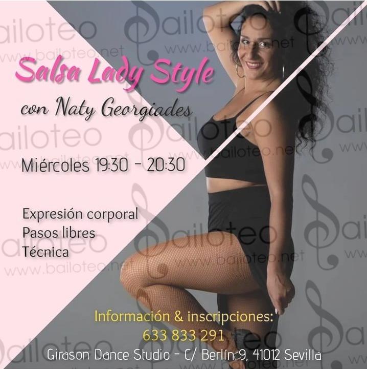 Bailoteo Salsa lady style en Girason Dance studio con Naty Georgiades