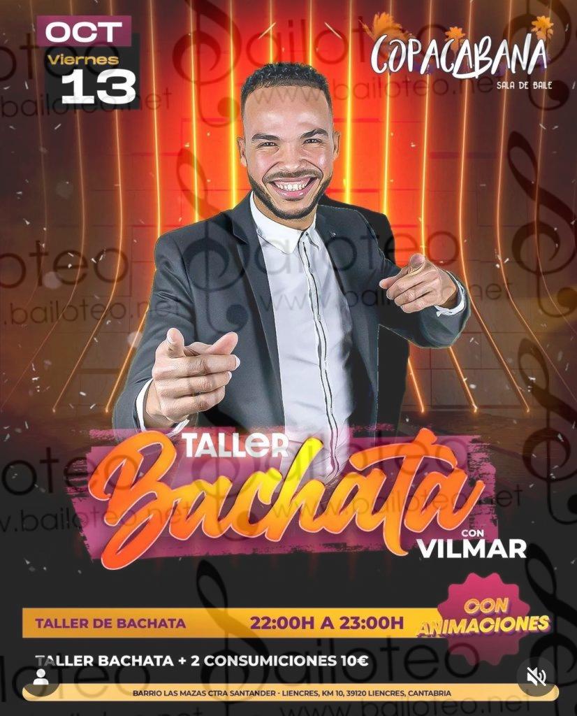 Bailoteo Fiesta SBK Viernes 13 Octubre en sala Copacabana con Taller de bachata por Vilmar