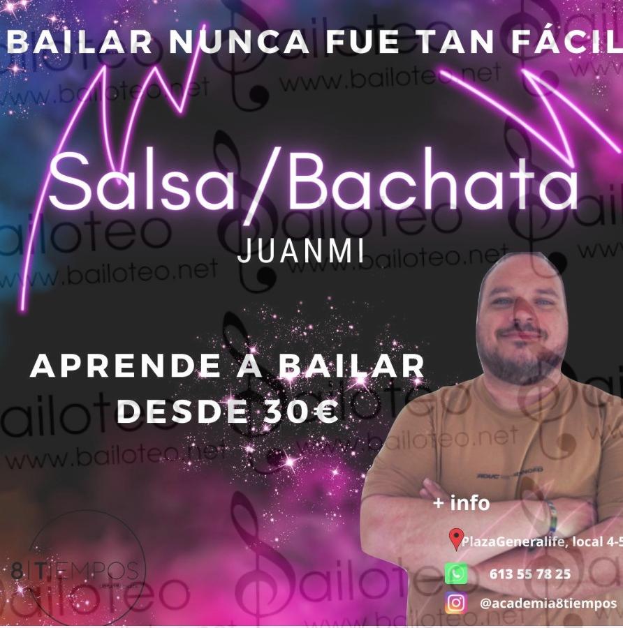 Bailoteo Clases de bachata y salsa en academia 8 tiempos por Juanmi