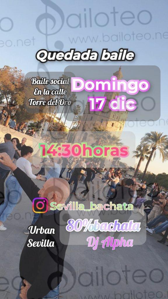 Bailoteo Urban Sevilla Domingo 17 Diciembre en la torre del oro con DJ Alpha