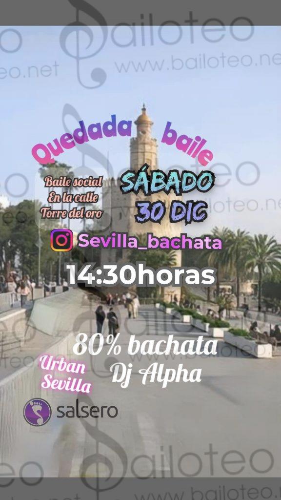 Bailoteo Urban Sevilla Sábado 30 Diciembre en la torre del oro con DJ Alpha