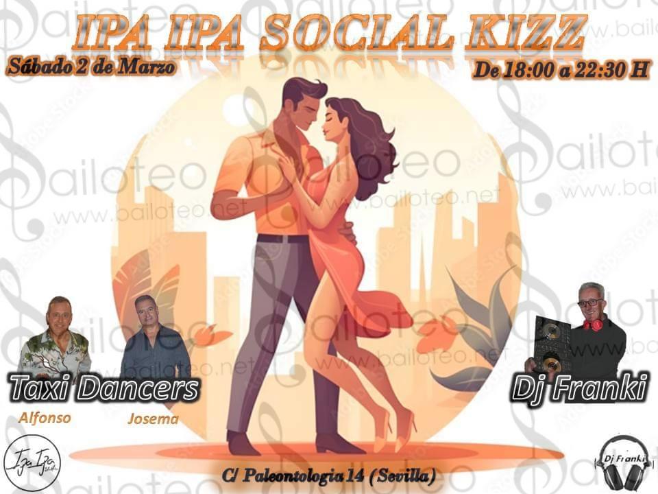 Bailoteo Social Kizz Sábado 2 Marzo en sala IPA IPA con DJ Franki