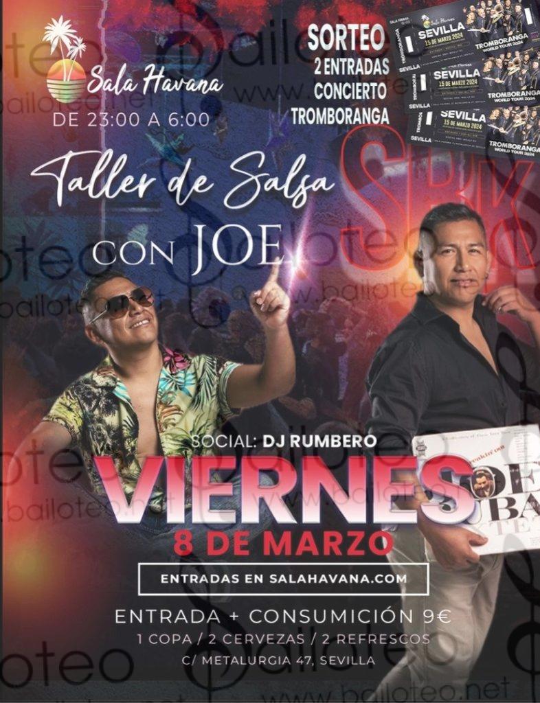 Bailoteo Fiesta SBK Viernes 8 Marzo en sala Havana con taller de salsa por Joe