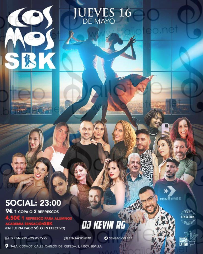 Bailoteo Fiesta SBK en Cosmos con DJ Kevin RG el Jueves 16 de Mayo 2024