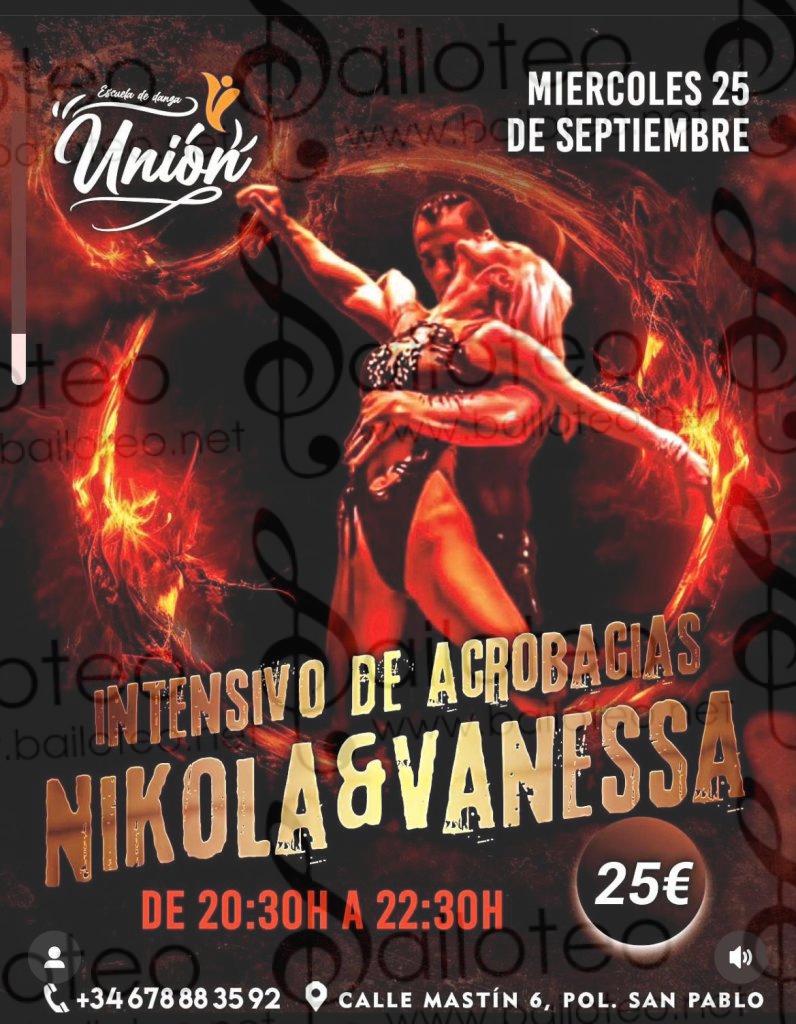 Bailoteo Intensivo de Acrobacias en Escuela Union el miercoles 25 de Septiembre 2024