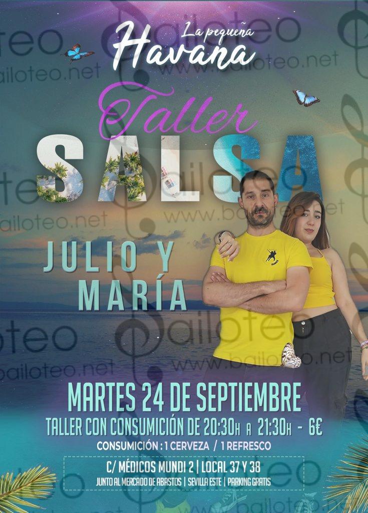 Bailoteo Social SBK con taller de salsa en la pequeña Havana el Martes 24 de Septiembre 2024