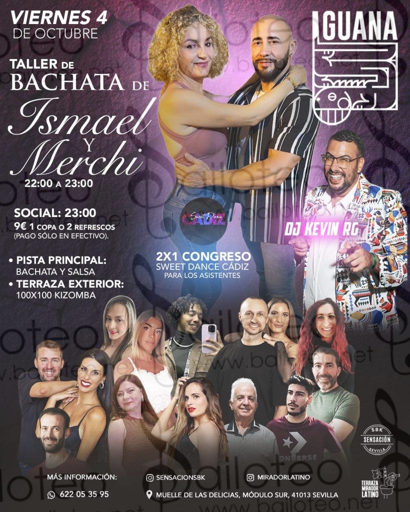 Bailoteo Fiesta SBK y Taller de Bachata en Iguana Terraza el Viernes 4 de Octubre 2024