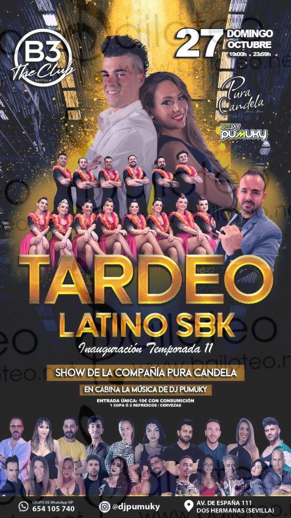 Bailoteo Tardeo Latino SBK en B3 el Domingo 27 de Octubre 2024