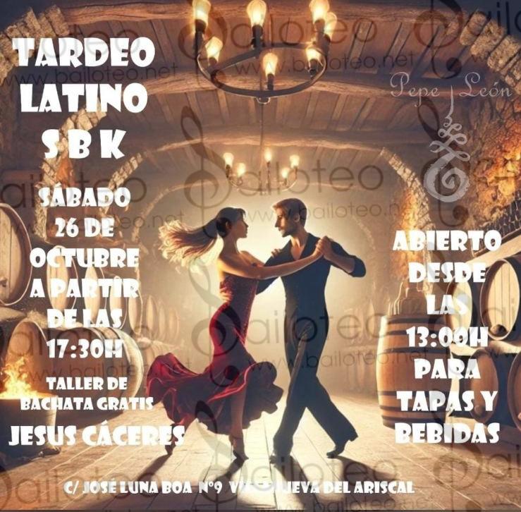 Bailoteo Tardeo Latino SBK y Taller de Bachata en Villanueva del Ariscal el Sábado 26 de Octubre 2024