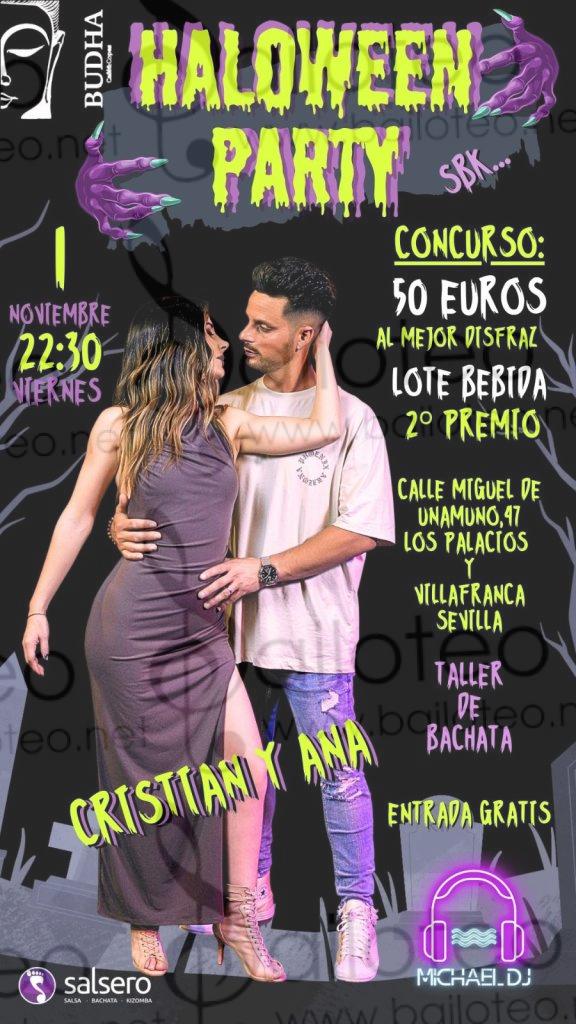 Bailoteo Halloween Party y taller de bachata en Budha el 1 de Noviembre 2024