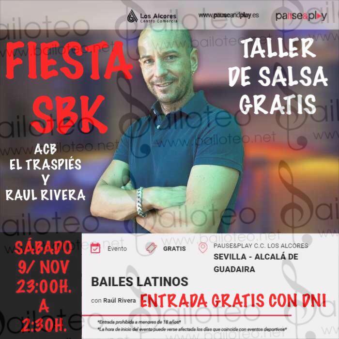 Bailoteo Fiesta SBK y taller de salsa en Pause&Play el Sábado 9 de Noviembre 2024