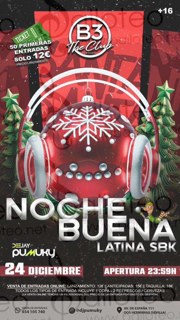 Bailoteo Noche Buena SBK en B3 el martes 24 de Diciembre del 2024