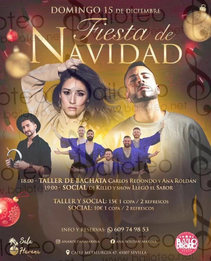 Bailoteo Fiesta de Navidad en Sala Havana el Domingo 15 de Diciembre 2024