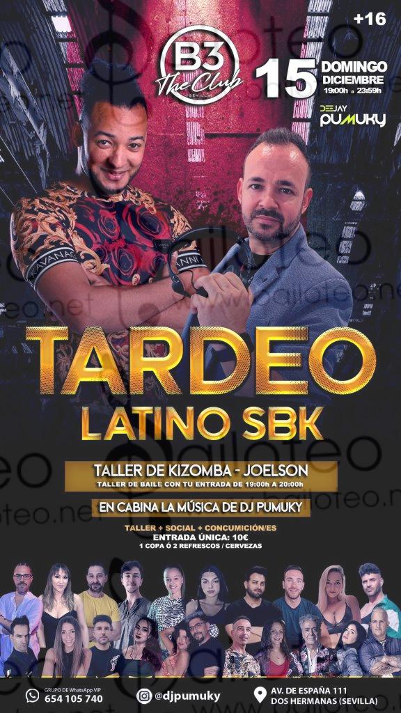 Bailoteo Tardeo Latino SBK en B3 el Domingo 15 de Diciembre 2024