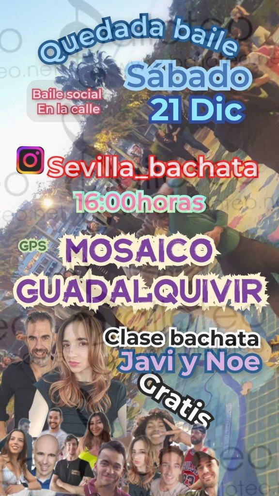 Bailoteo Baile Social en la calle con clase de bachata el Sábado 21 de Diciembre 2024